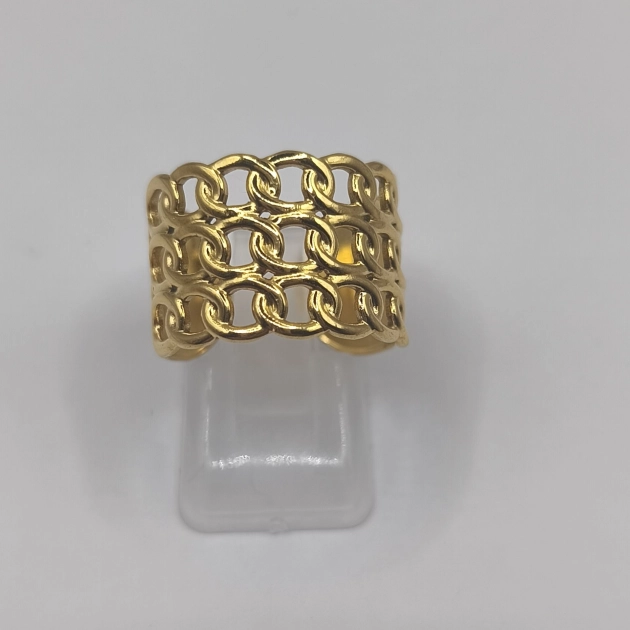 Τριπλή αλυσίδα gold