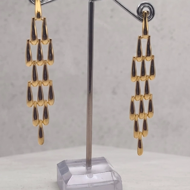 Liquid Gold Drop Earrings