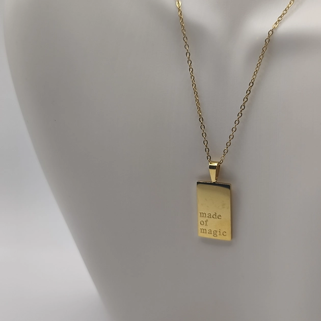 Made of Magic Tag Necklace